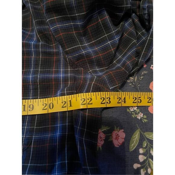 Chaps Mens Plaid Curved Hem Easy Care Long Sleeve Button Down Shirt Size Large - Picture 3 of 13